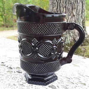 AVON RED PITCHER Vintage Glass Pitcher Home Decor